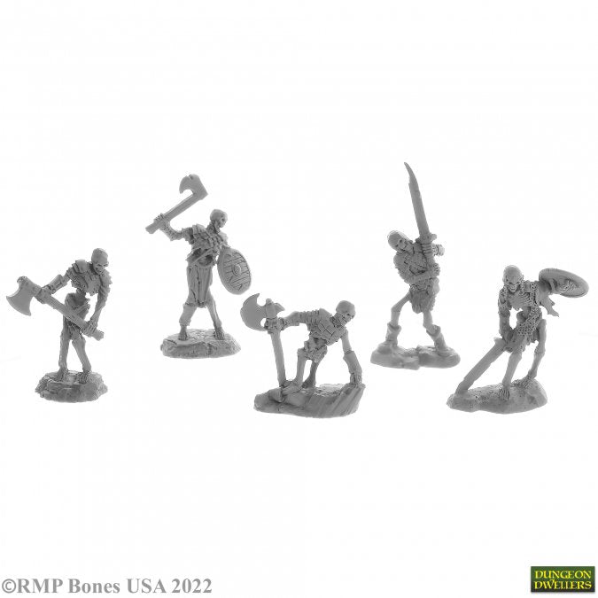 Bones 07032 Reaper Bones Bog Skeletons (5) | Grognard Games