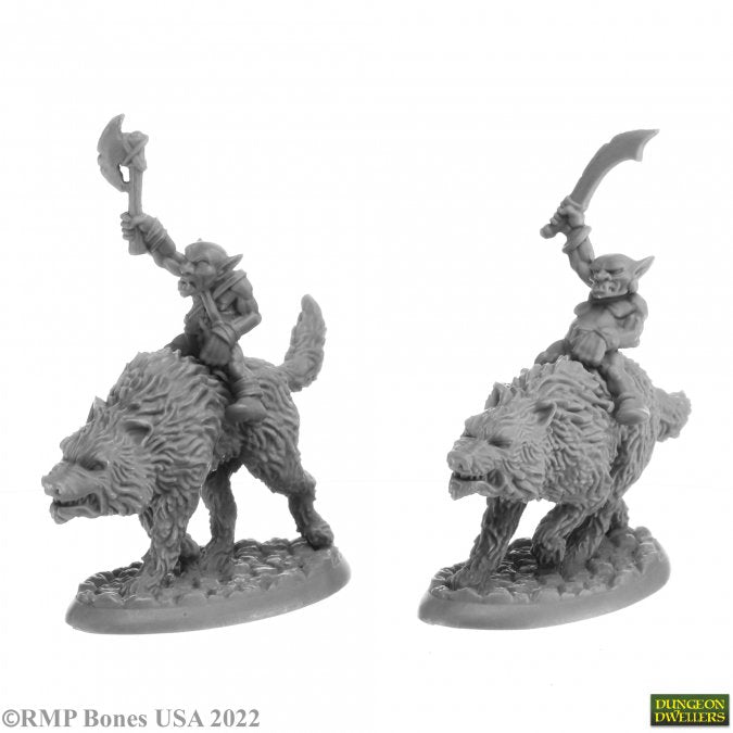 Bones 07041 Reaper Bones Goblin Wolfriders | Grognard Games