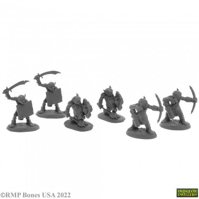 Bones 07045 Reaper Bones Goblin Skirmishers (6) | Grognard Games