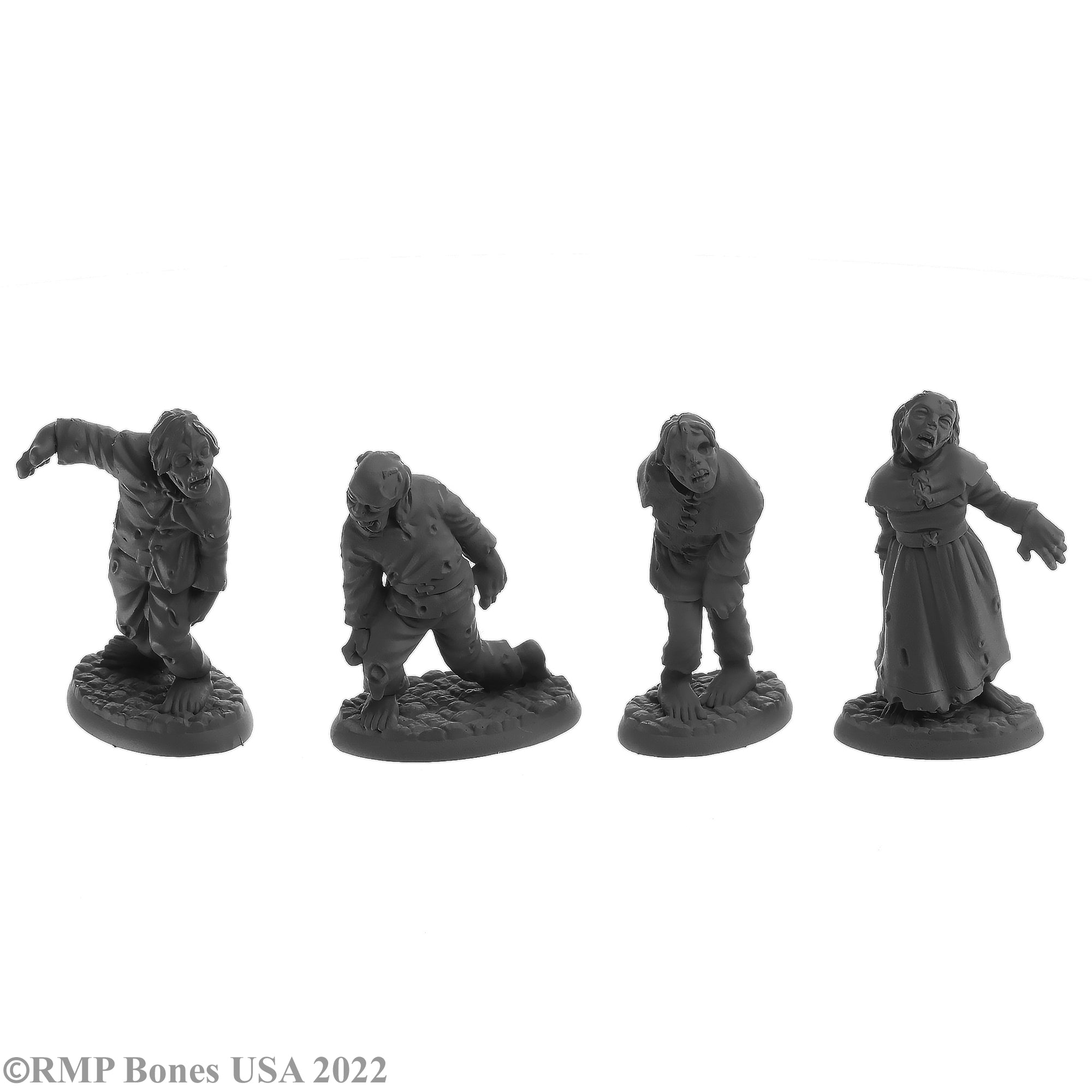 Bones 07055 Reaper Bones Zombies (4) | Grognard Games