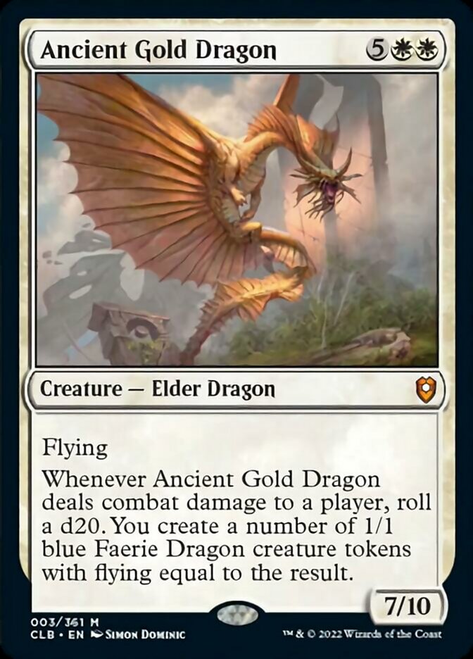 Ancient Gold Dragon [Commander Legends: Battle for Baldur's Gate] | Grognard Games
