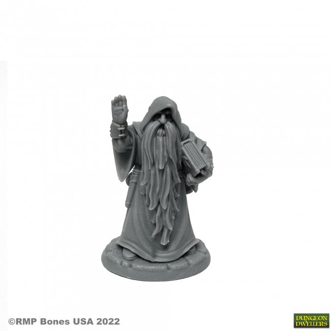 Bones 07074 Reaper Bones: Belevos Graybend, Traveling Wizard | Grognard Games