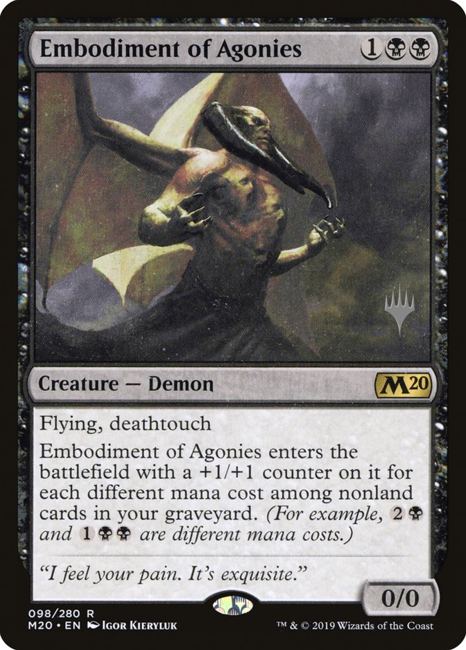 Embodiment of Agonies (Promo Pack) [Core Set 2020 Promos] | Grognard Games