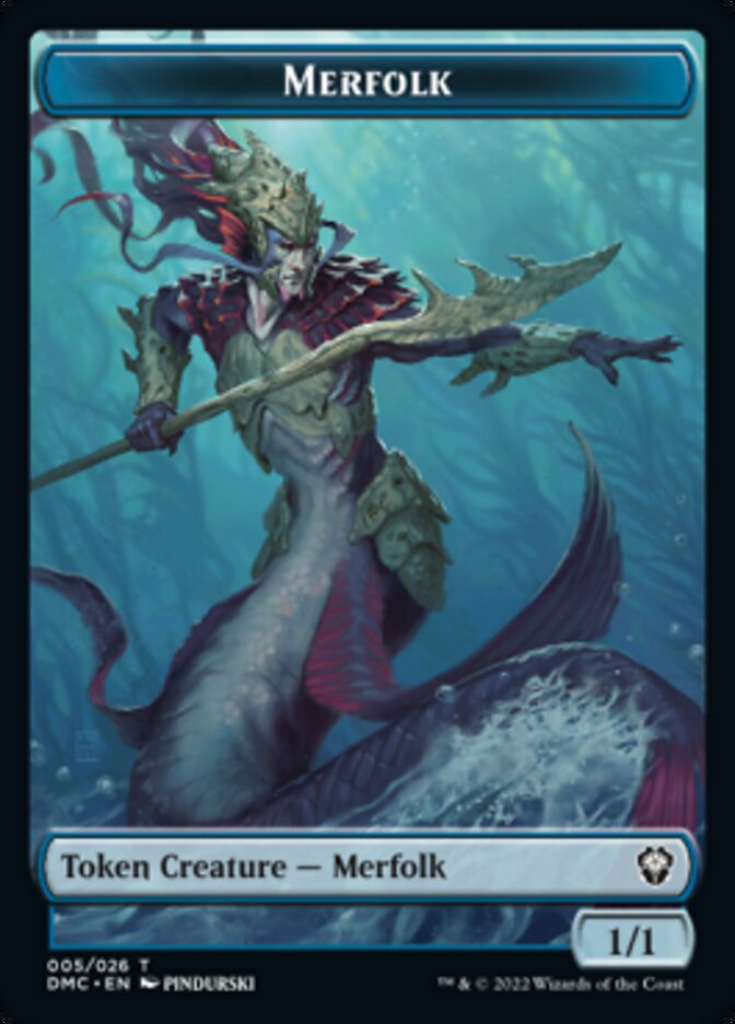 Merfolk Token [Dominaria United Commander Tokens] | Grognard Games