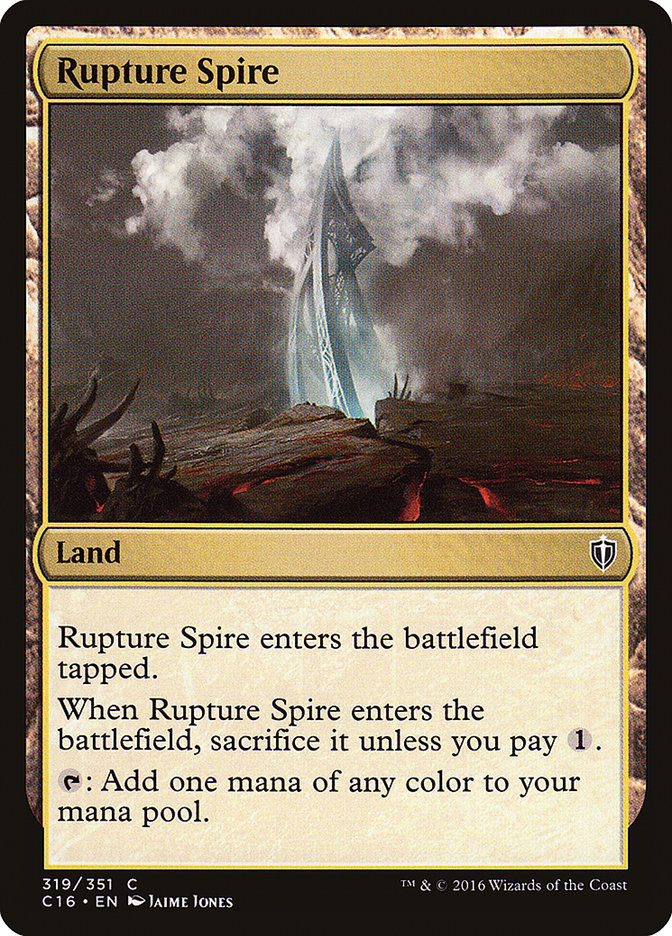 Rupture Spire [Commander 2016] | Grognard Games