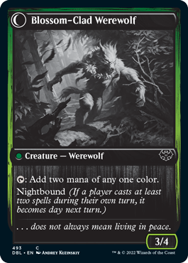 Weaver of Blossoms // Blossom-Clad Werewolf [Innistrad: Double Feature] | Grognard Games