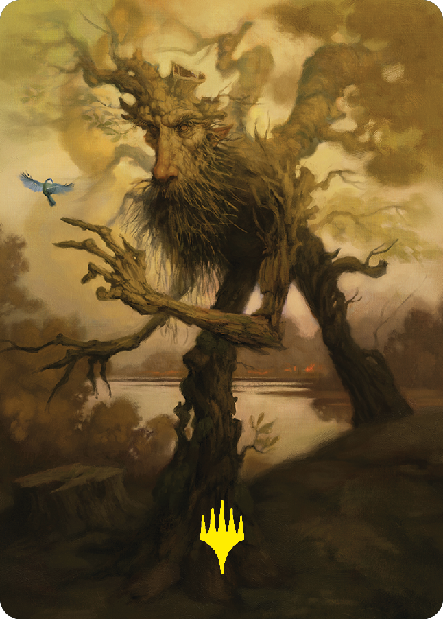 Treefolk Token Art Card (Gold-Stamped Signature) [The Lord of the Rings: Tales of Middle-earth Art Series] | Grognard Games