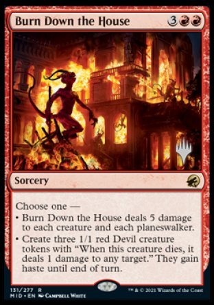 Burn Down the House (Promo Pack) [Innistrad: Midnight Hunt Promos] | Grognard Games