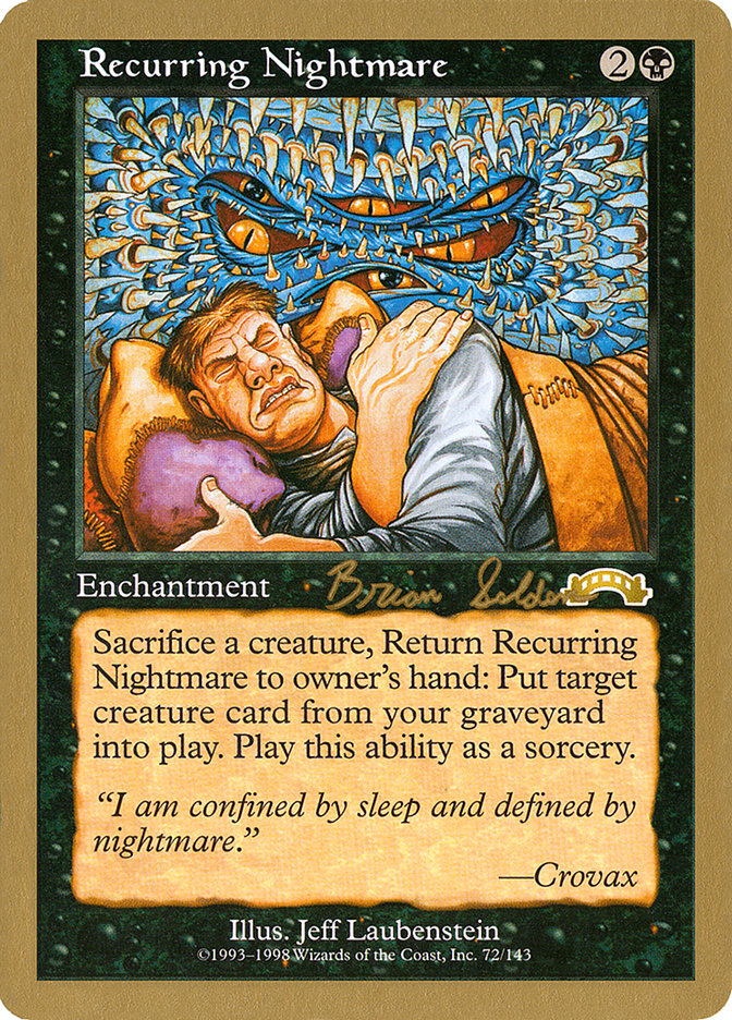 Recurring Nightmare (Brian Selden) [World Championship Decks 1998] | Grognard Games