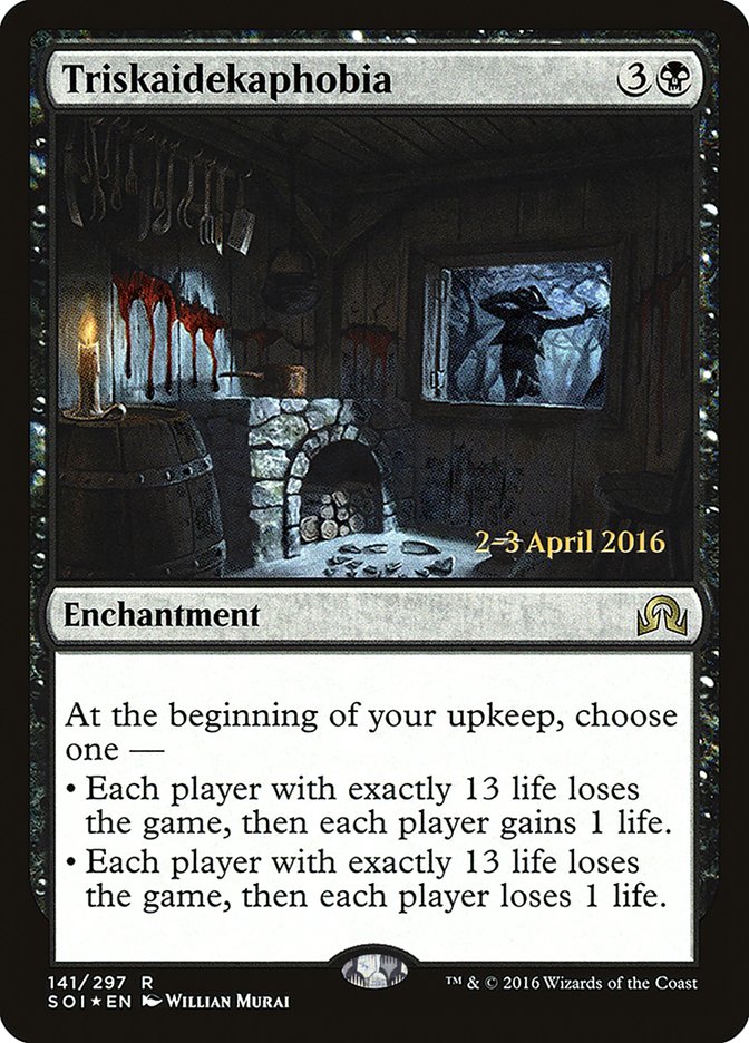 Triskaidekaphobia [Shadows over Innistrad Prerelease Promos] | Grognard Games