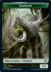 Frog Lizard // Elephant Token [Commander 2021 Tokens] | Grognard Games