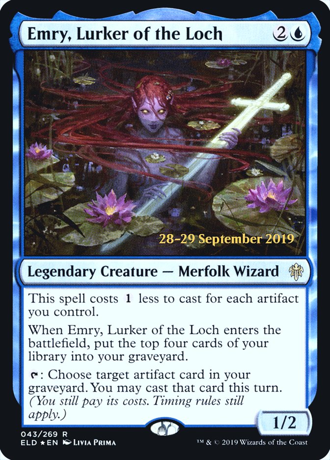 Emry, Lurker of the Loch  [Throne of Eldraine Prerelease Promos] | Grognard Games