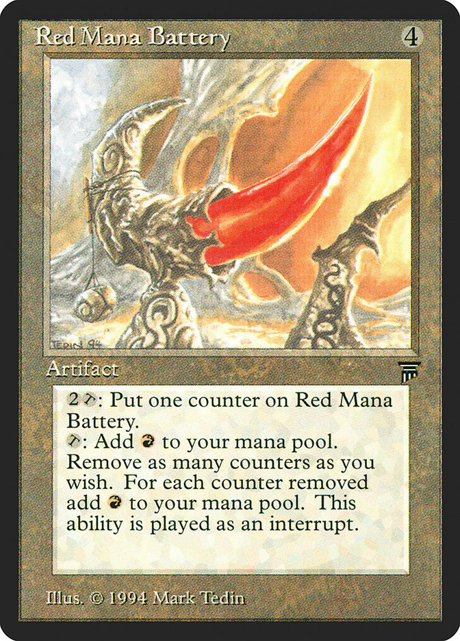 Red Mana Battery [Legends] | Grognard Games