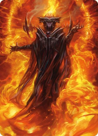 Sauron, the Dark Lord Art Card [The Lord of the Rings: Tales of Middle-earth Art Series] | Grognard Games