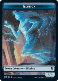 Illusion // Plant Double-sided Token [Zendikar Rising Tokens] | Grognard Games