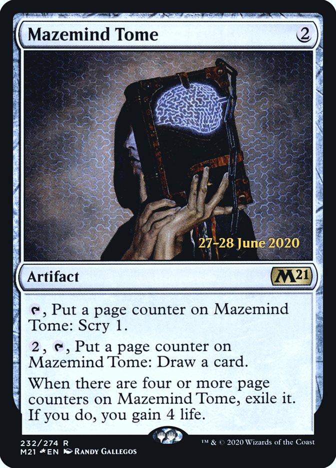 Mazemind Tome  [Core Set 2021 Prerelease Promos] | Grognard Games