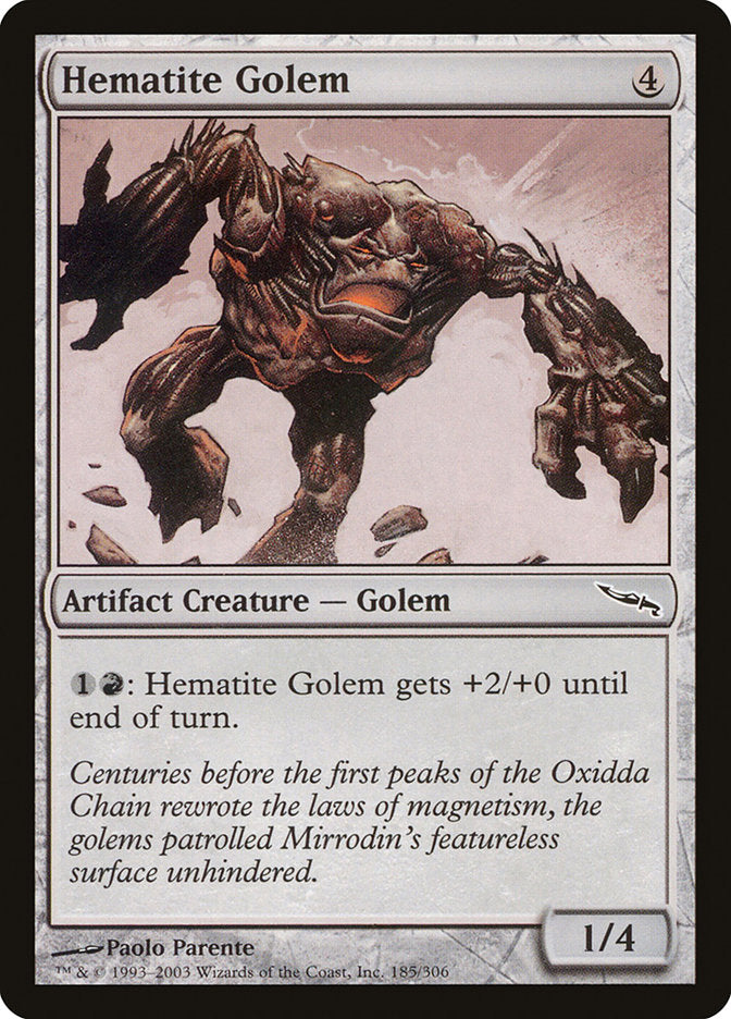 Hematite Golem [Mirrodin] | Grognard Games