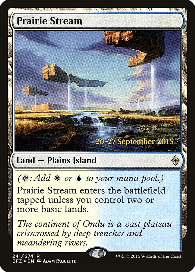 Prairie Stream  [Battle for Zendikar Prerelease Promos] | Grognard Games