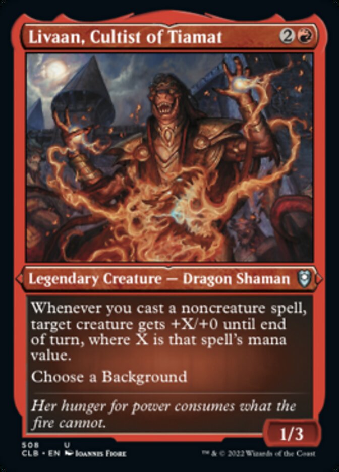 Livaan, Cultist of Tiamat (Foil Etched) [Commander Legends: Battle for Baldur's Gate] | Grognard Games