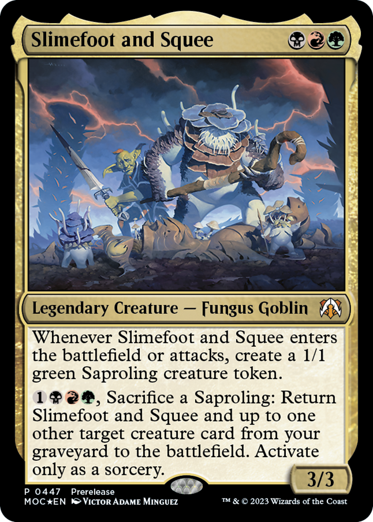 Slimefoot and Squee [March of the Machine Commander Prerelease Promos] | Grognard Games