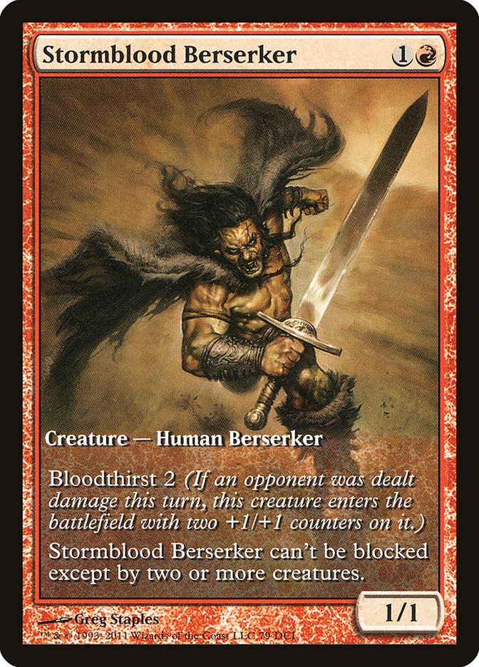 Stormblood Berserker (Extended) [Magic 2012 Promos] | Grognard Games