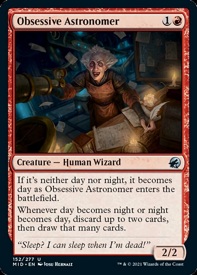 Obsessive Astronomer [Innistrad: Midnight Hunt] | Grognard Games