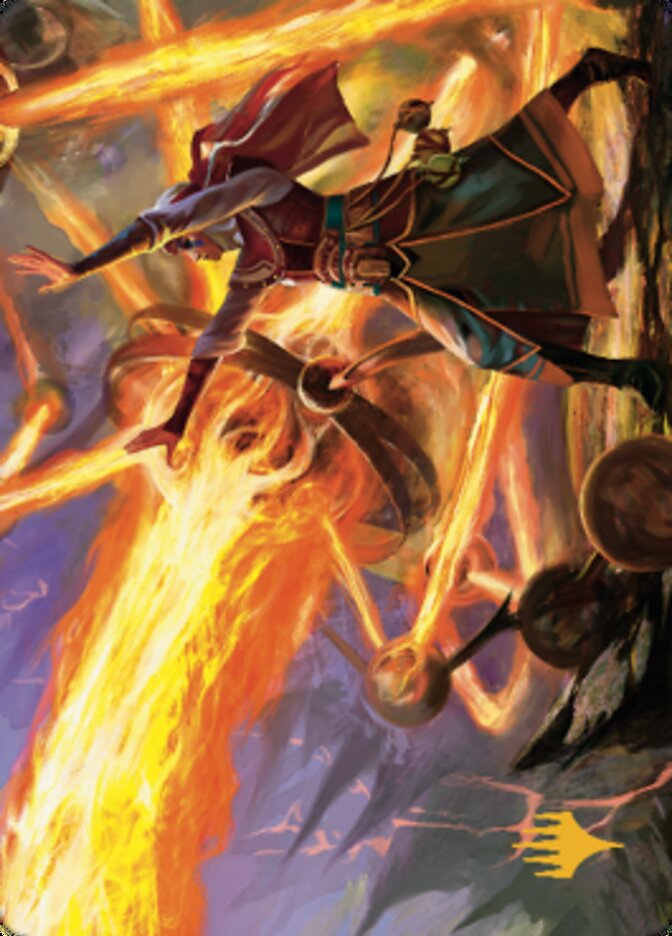 Ghitu Amplifier Art Card (Gold-Stamped Signature) [Dominaria United Art Series] | Grognard Games