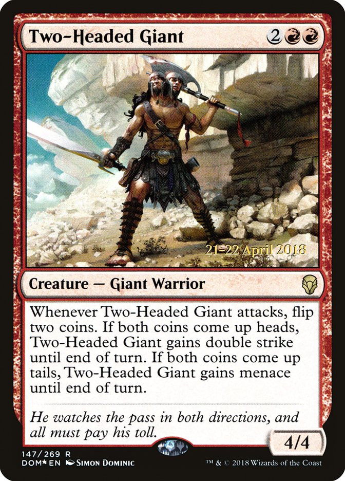 Two-Headed Giant  [Dominaria Prerelease Promos] | Grognard Games