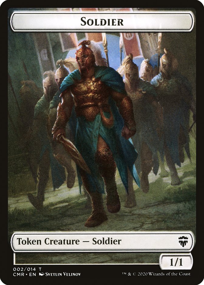 Elephant // Soldier Token [Commander Legends Tokens] | Grognard Games