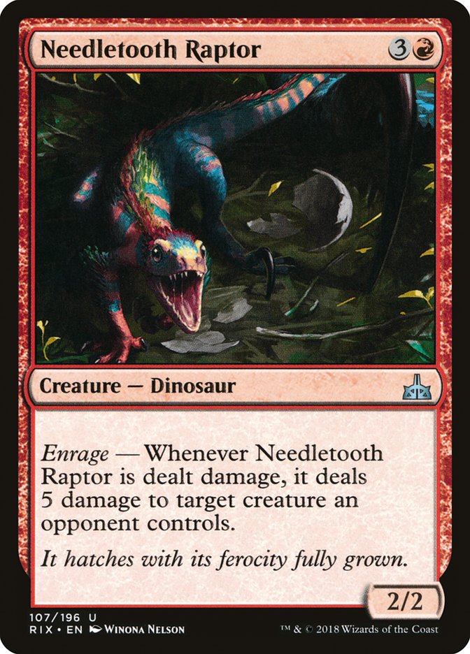 Needletooth Raptor [Rivals of Ixalan] | Grognard Games