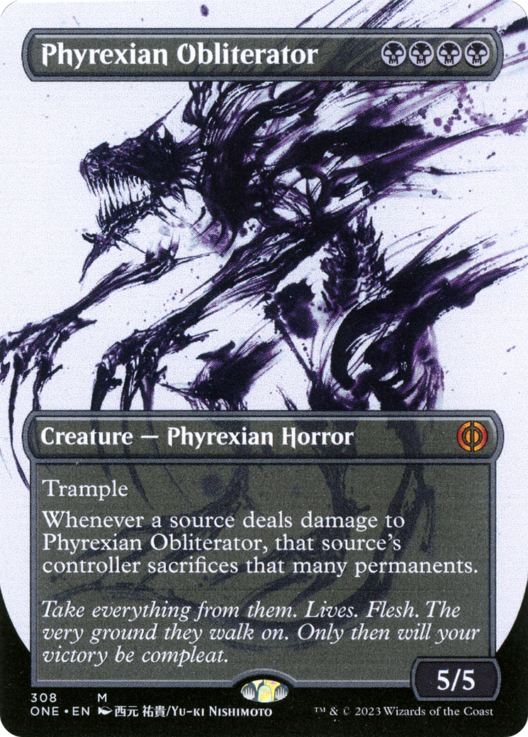 Phyrexian Obliterator (Borderless Ichor) [Phyrexia: All Will Be One] | Grognard Games