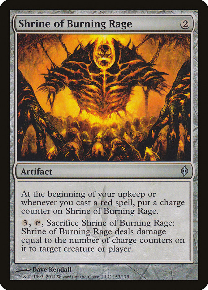 Shrine of Burning Rage [New Phyrexia] | Grognard Games