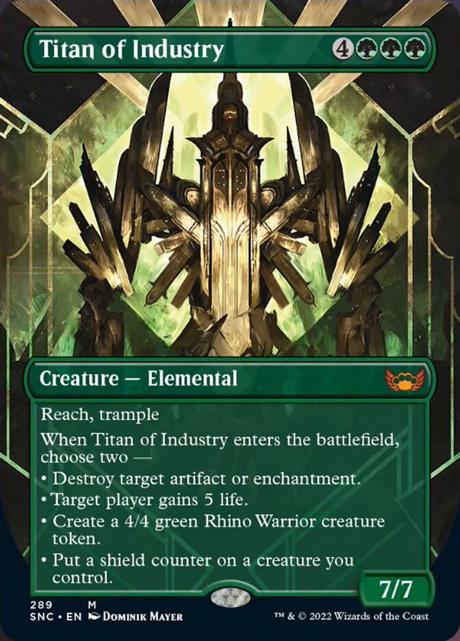 Titan of Industry (Borderless Alternate Art) [Streets of New Capenna] | Grognard Games