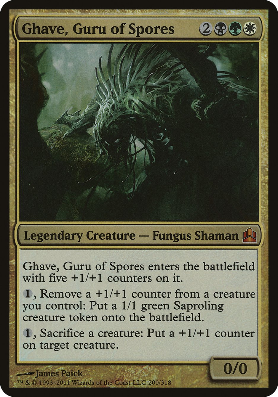 Ghave, Guru of Spores (Oversized) [Commander 2011 Oversized] | Grognard Games