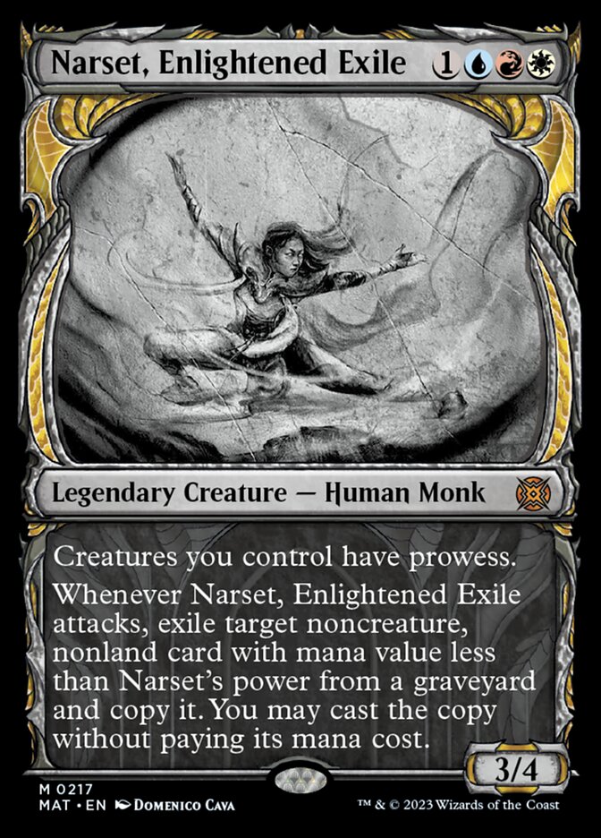 Narset, Enlightened Exile (Showcase Halo Foil) [March of the Machine: The Aftermath] | Grognard Games