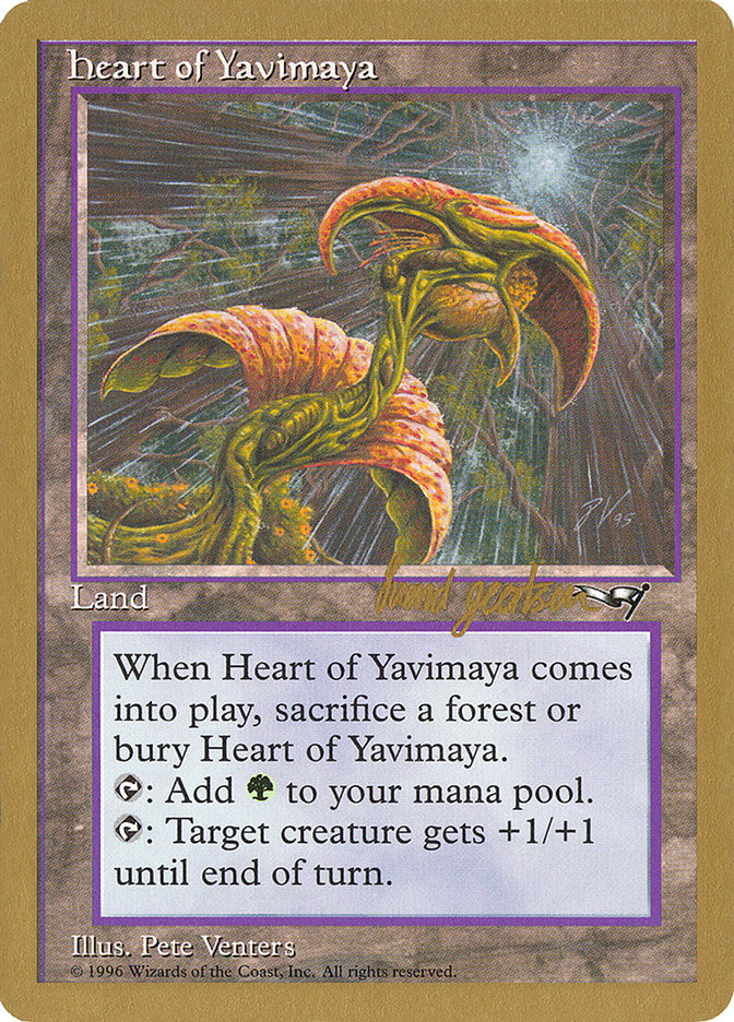 Heart of Yavimaya (Svend Geertsen) [World Championship Decks 1997] | Grognard Games