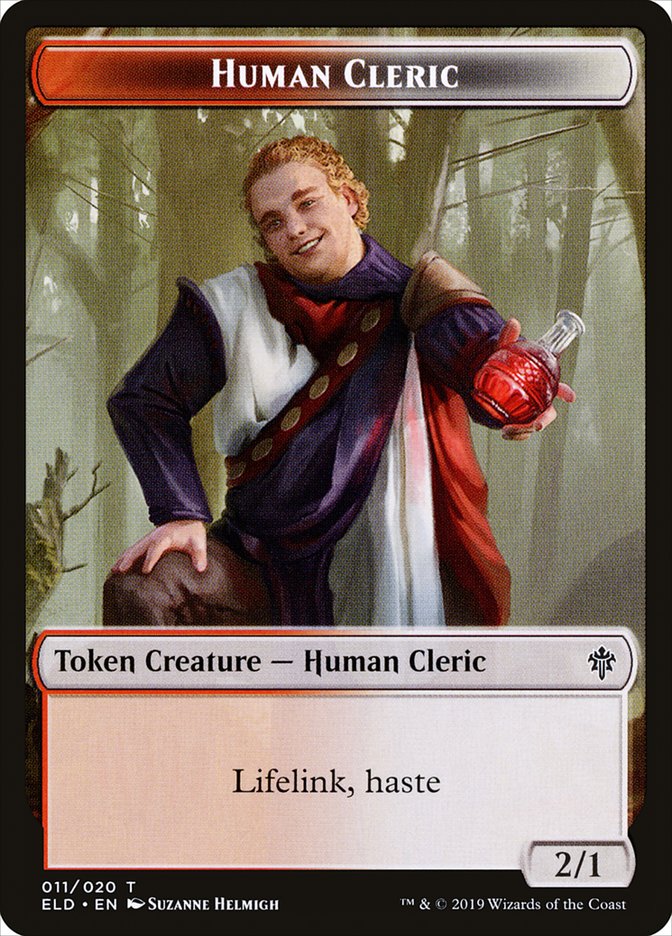 Human Cleric [Throne of Eldraine Tokens] | Grognard Games