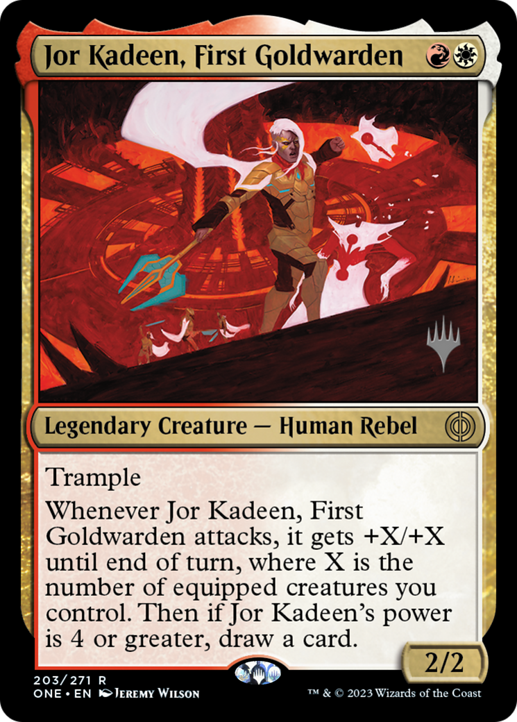 Jor Kadeen, First Goldwarden (Promo Pack) [Phyrexia: All Will Be One Promos] | Grognard Games