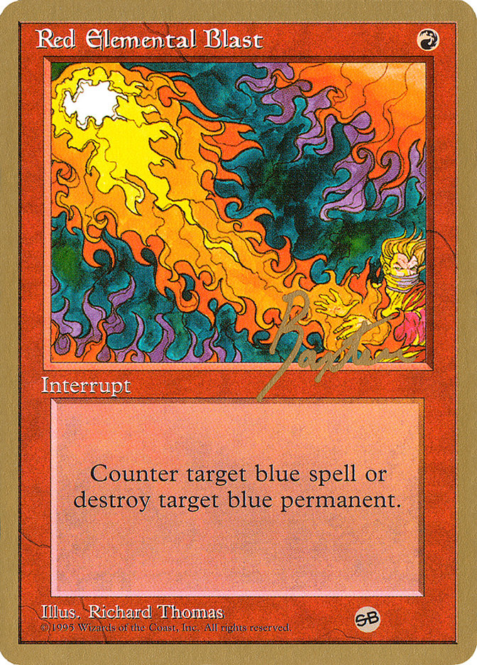 Red Elemental Blast (George Baxter) (SB) [Pro Tour Collector Set] | Grognard Games