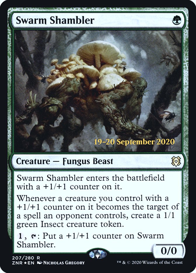 Swarm Shambler [Zendikar Rising Prerelease Promos] | Grognard Games