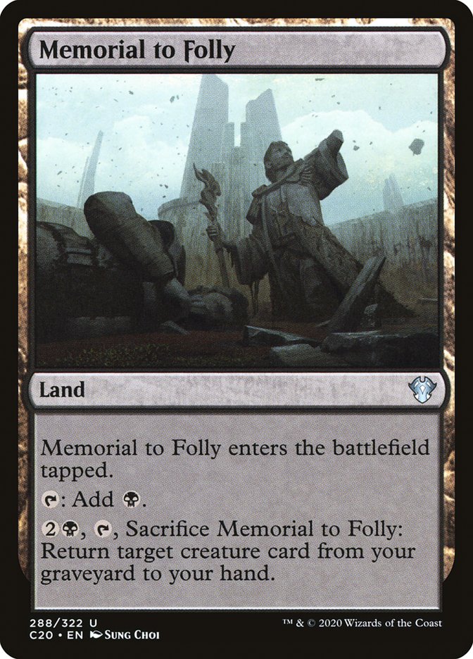 Memorial to Folly [Commander 2020] | Grognard Games