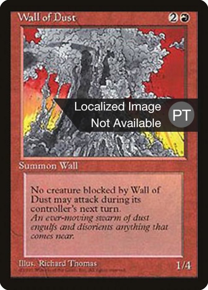 Wall of Dust [Fourth Edition (Foreign Black Border)] | Grognard Games