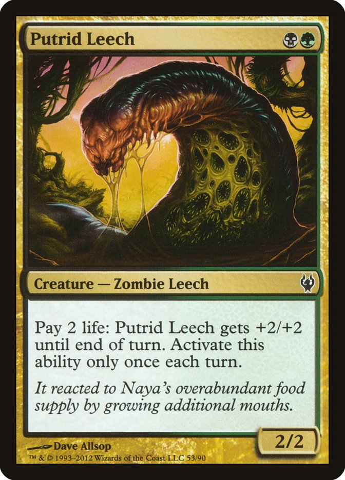 Putrid Leech [Duel Decks: Izzet vs. Golgari] | Grognard Games