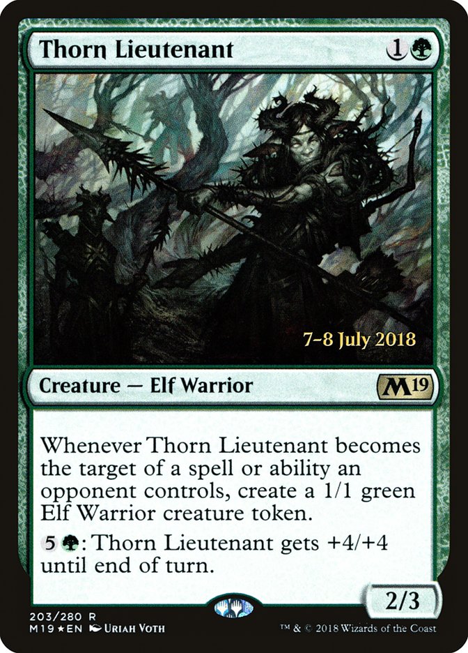 Thorn Lieutenant  [Core Set 2019 Prerelease Promos] | Grognard Games