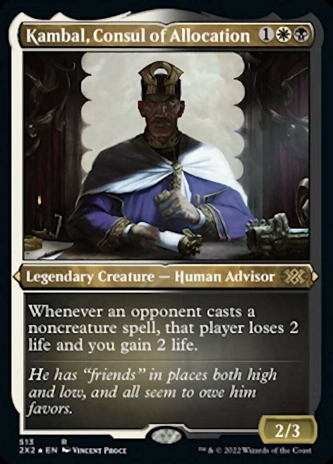 Kambal, Consul of Allocation (Foil Etched) [Double Masters 2022] | Grognard Games
