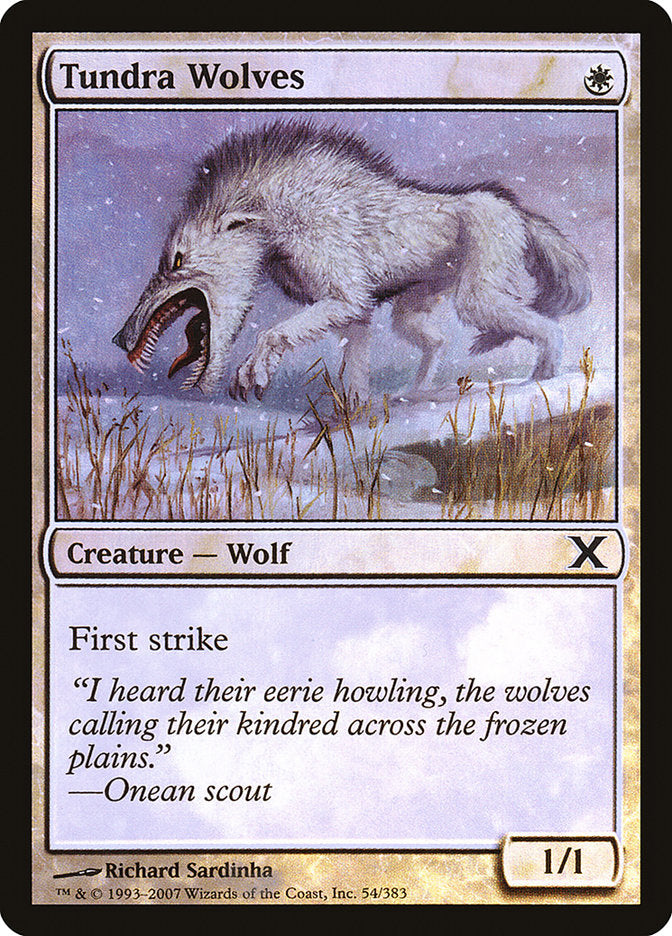 Tundra Wolves (Premium Foil) [Tenth Edition] | Grognard Games