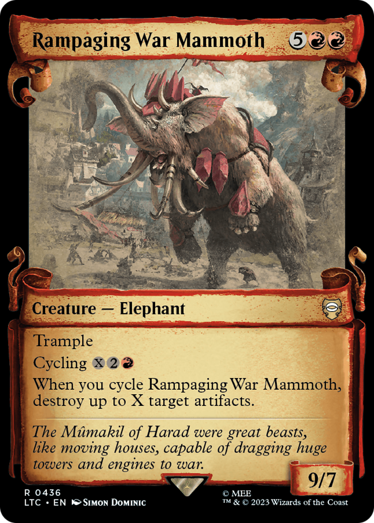 Rampaging War Mammoth [The Lord of the Rings: Tales of Middle-Earth Commander Showcase Scrolls] | Grognard Games