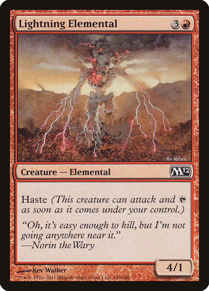 Lightning Elemental [Magic 2012] | Grognard Games