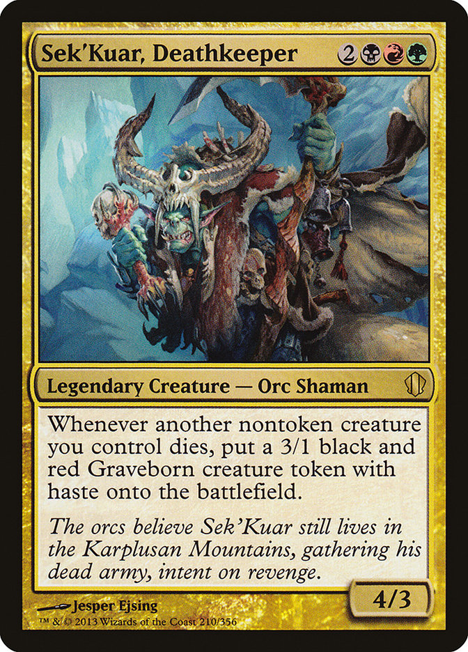 Sek'Kuar, Deathkeeper [Commander 2013] | Grognard Games