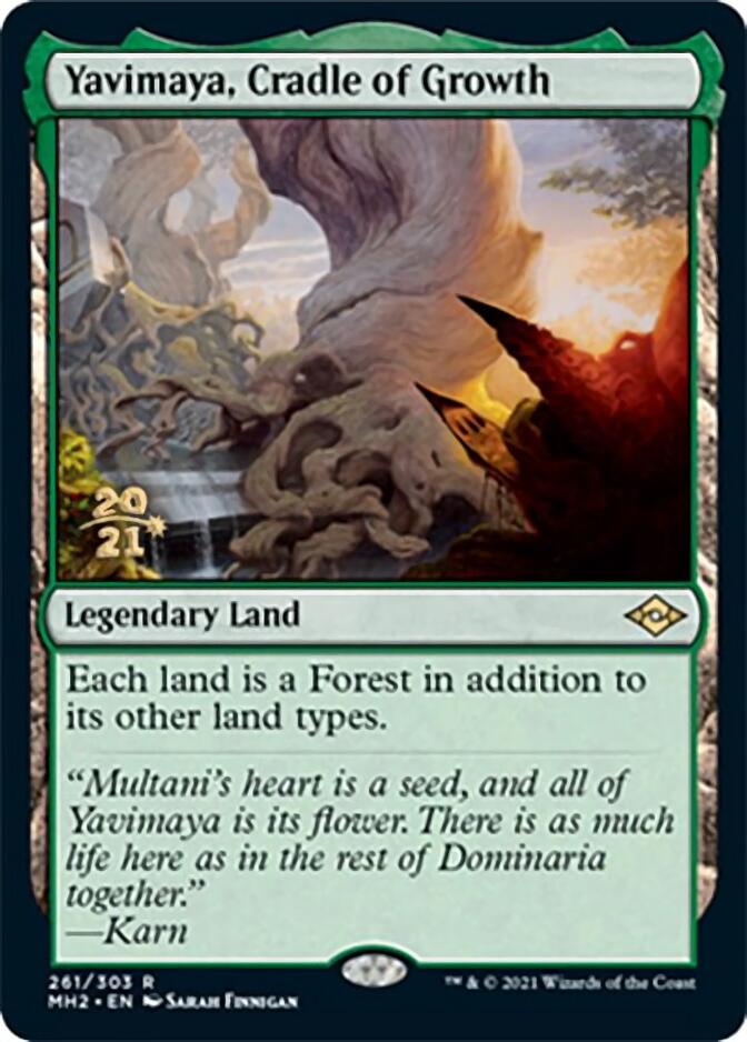 Yavimaya, Cradle of Growth [Modern Horizons 2 Prerelease Promos] | Grognard Games